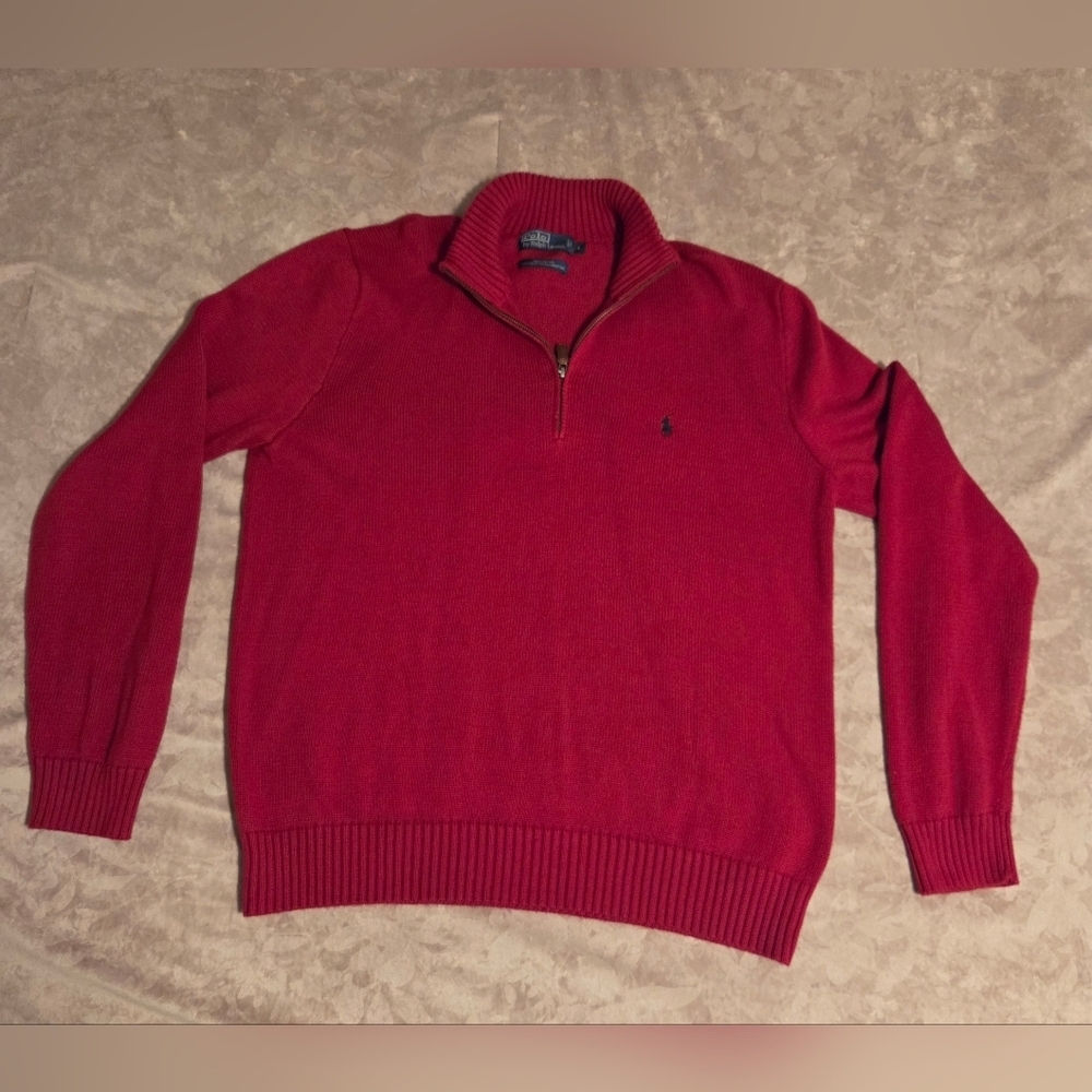 Men's Polo by Ralph Lauren Red Sweater - Picture 4 of 10
